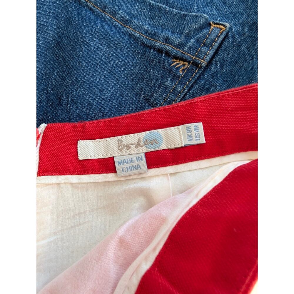 Boden Retro Colorblock Bow Pencil Skirt // US 4 / UK 8 // Red - Picture 4 of 4